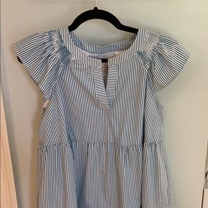Gal Meets Glam Chassity  seersucker tiered dress